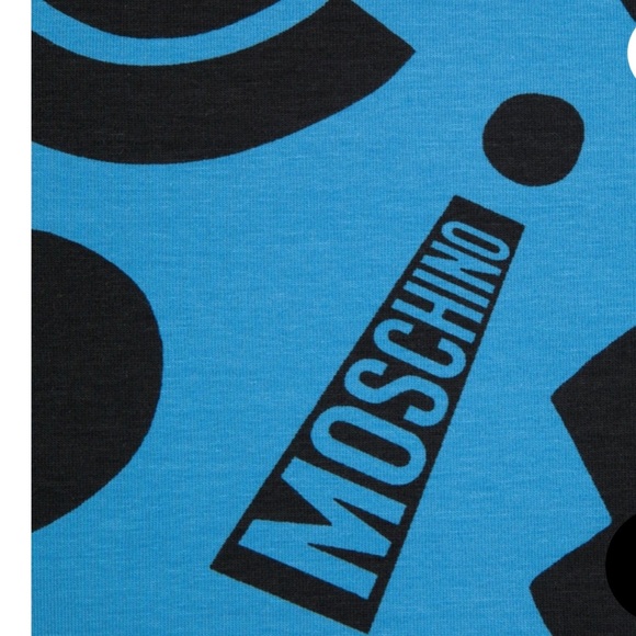 Moschino Kids Blue Graphic T-Shirt - Picture 2 of 3